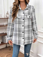 Plaid Button Down Jacket - Guy Christopher