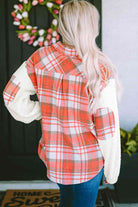 Plaid Button Down Jacket with Pockets - Guy Christopher