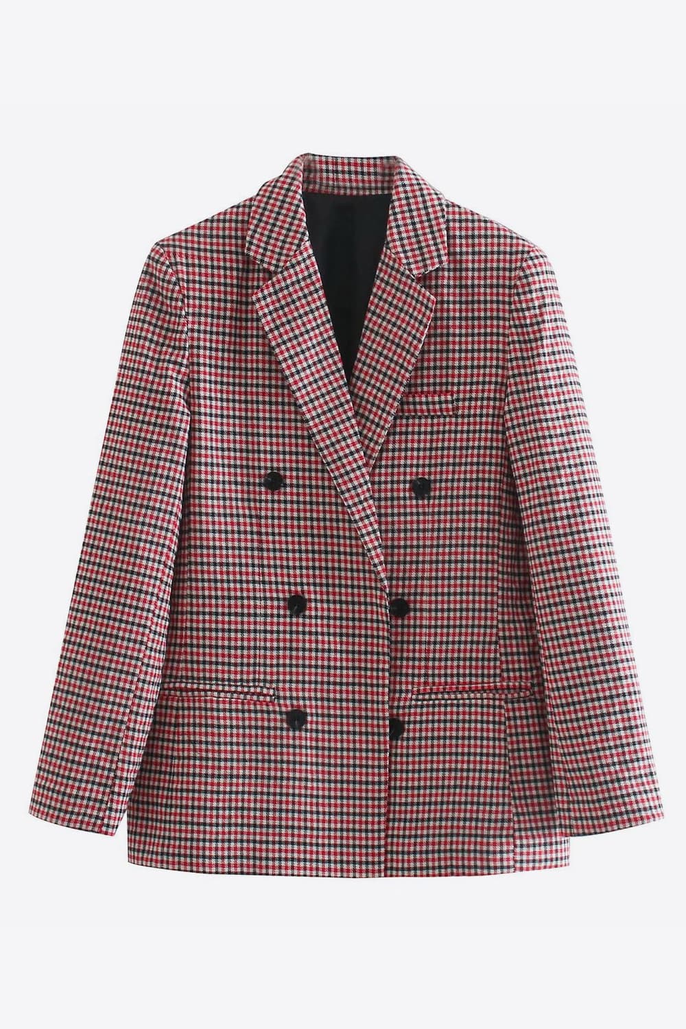 Plaid Double-Breasted Blazer - Guy Christopher