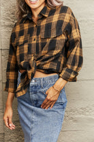 Plaid Dropped Shoulder Shirt - Guy Christopher