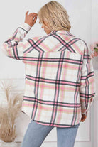 Plaid Dropped Shoulder Shirt Jacket - Guy Christopher