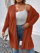 Plus Size Button Down Longline Cardigan - Guy Christopher