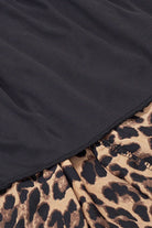 Plus Size Leopard Print Midi Skirt - Guy Christopher