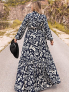 Plus Size Long Sleeve Maxi Dress - Guy Christopher