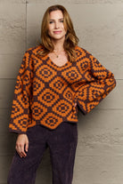 POL Exotic Baby Abstract Oversized Pullover Sweater - Guy Christopher