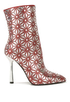 Precious Mirror Embellished High Ankle Boots - Guy Christopher