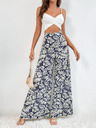 Printed Wide Leg Pants - Guy Christopher