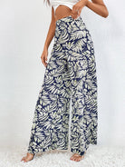 Printed Wide Leg Pants - Guy Christopher