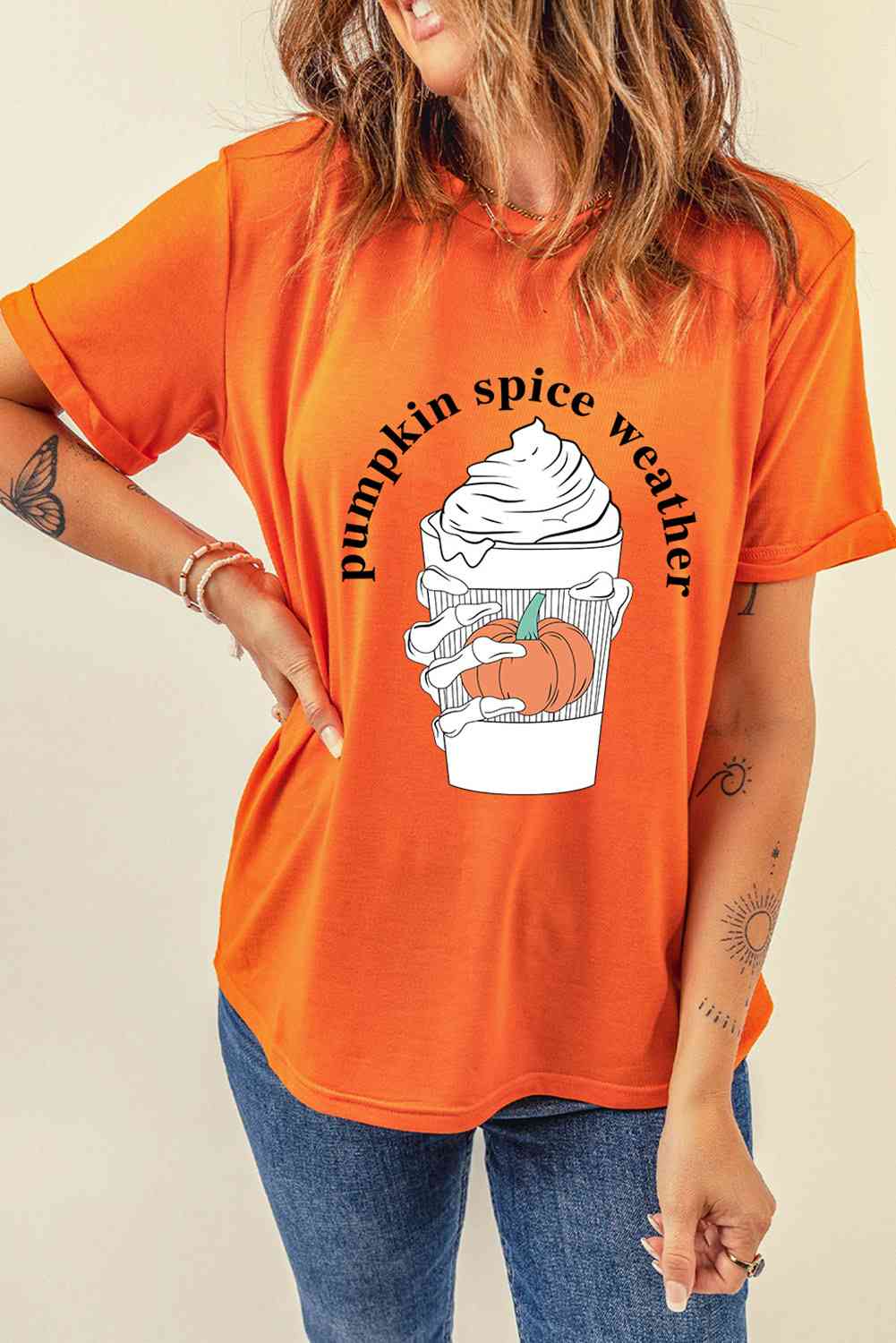 PUMPKIN SPICE WEATHER Graphic T-Shirt - Guy Christopher