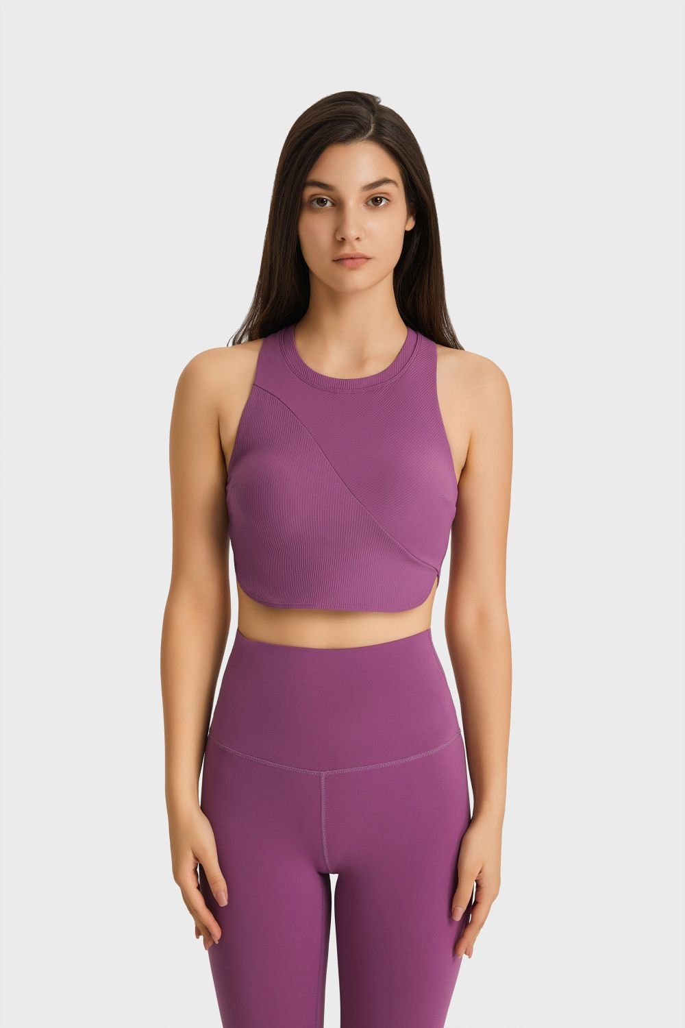 Racerback Hem Detail Sports Bra - Guy Christopher