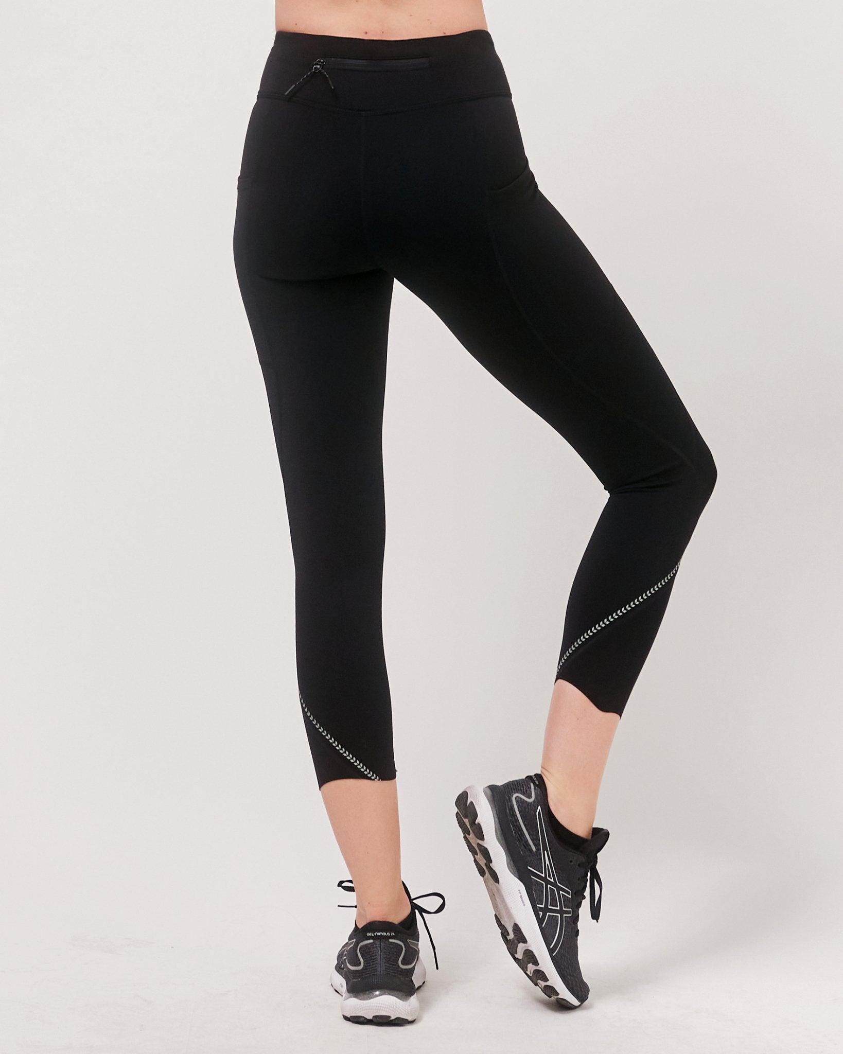 Ready and Go Reflective Laser Cut Ventiflo™ Leggings 23" - Guy Christopher