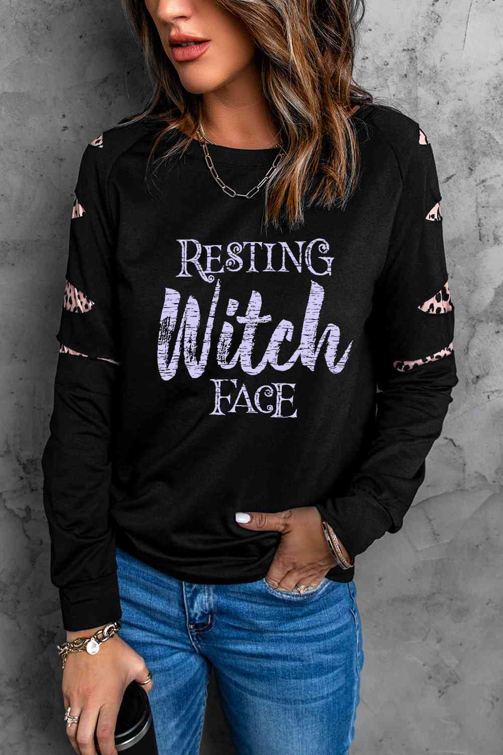 RESTING WITCH FACE Graphic Sweatshirt - Guy Christopher