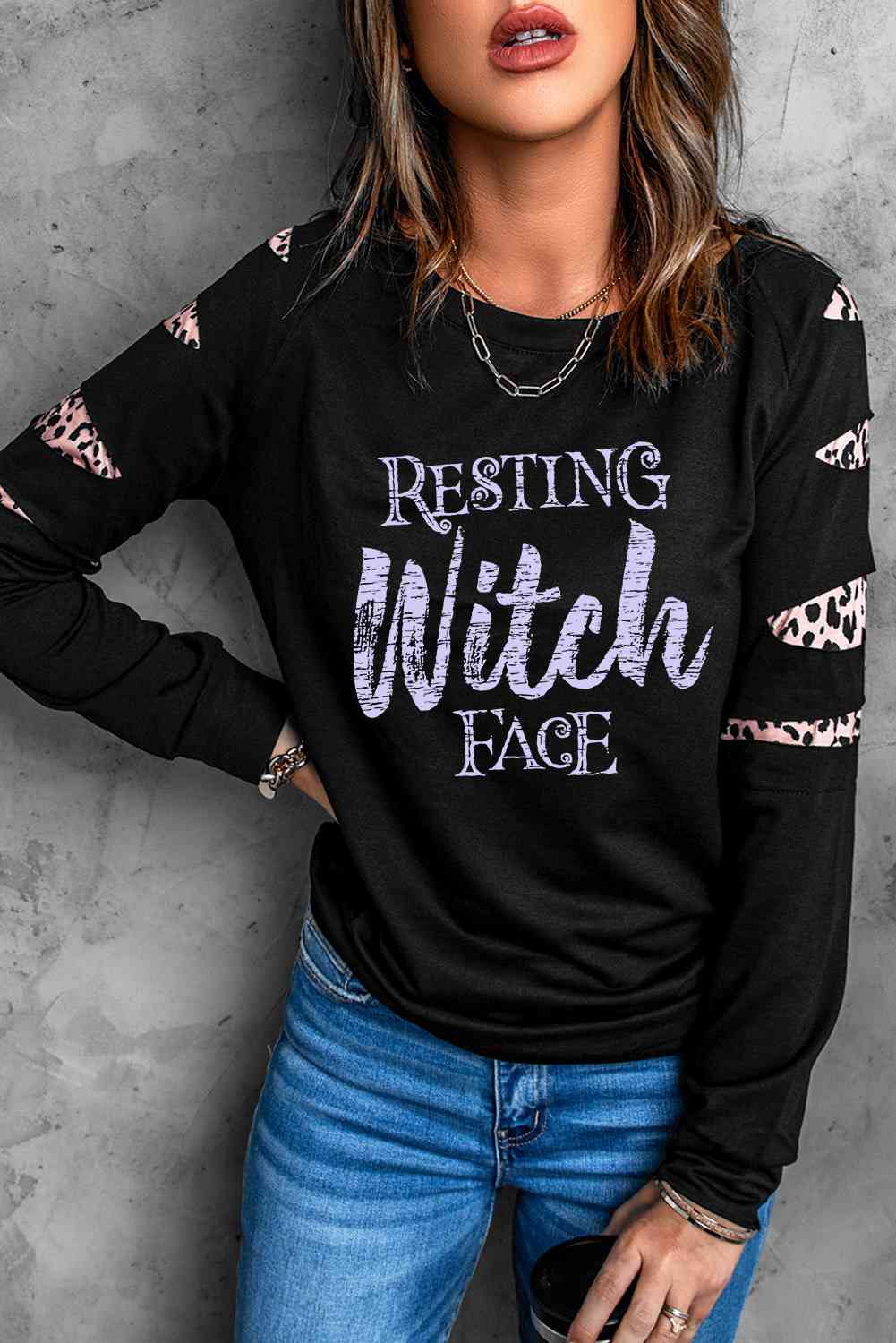 RESTING WITCH FACE Graphic Sweatshirt - Guy Christopher