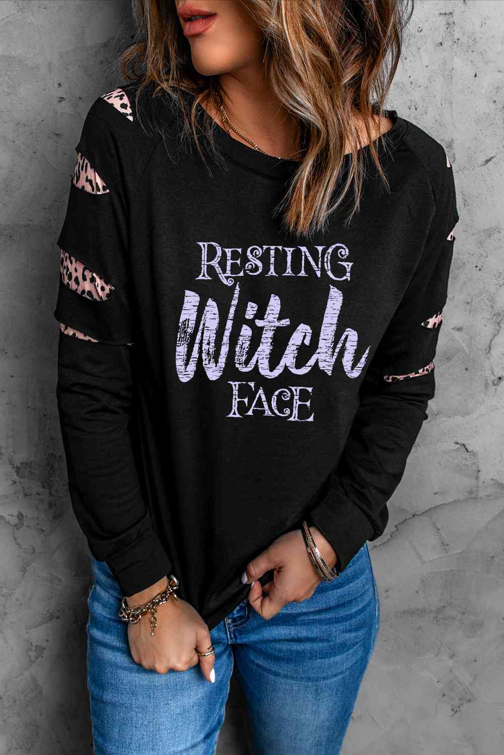 RESTING WITCH FACE Graphic Sweatshirt - Guy Christopher