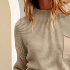 Rib-Knit Dropped Shoulder Sweater - Guy Christopher