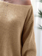 Rib-Knit Mini Sweater Dress - Guy Christopher