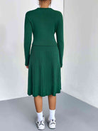 Rib-Knit Sweater and Skirt Set - Guy Christopher