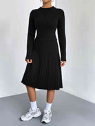 Rib-Knit Sweater and Skirt Set - Guy Christopher