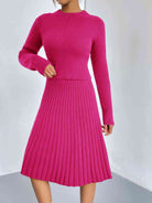 Rib-Knit Sweater and Skirt Set - Guy Christopher