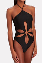 Ring Detail Cutout One-Piece Swimsuit - Guy Christopher