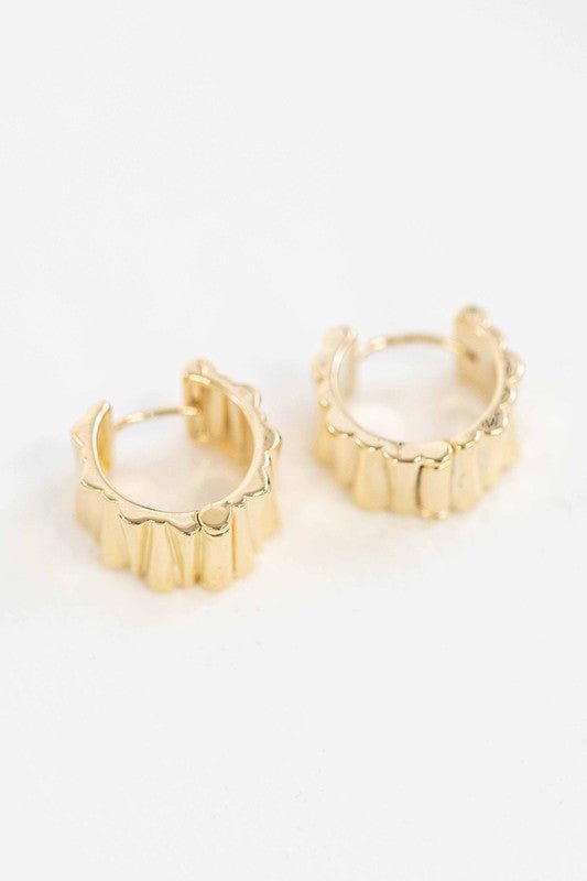 Ripple Hoop Earrings - Guy Christopher