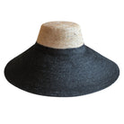 Riri Duo Jute Straw Hat, in Black & Nude - Guy Christopher