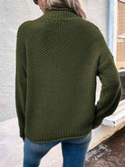 Roll Hem Drop Shoulder Sweater - Guy Christopher