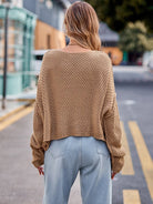 Round Neck Cable-Knit Sweater - Guy Christopher