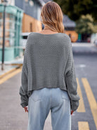 Round Neck Cable-Knit Sweater - Guy Christopher