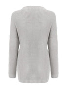 Round Neck Drop Shoulder Sweater - Guy Christopher