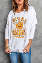 Round Neck Long Sleeve SPICE GIRL Graphic Sweatshirt - Guy Christopher