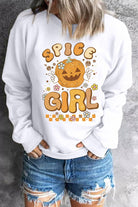 Round Neck Long Sleeve SPICE GIRL Graphic Sweatshirt - Guy Christopher
