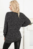 Round Neck Long Sleeve Sweater - Guy Christopher