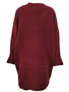 Round Neck Long Sleeve Sweater Dress - Guy Christopher