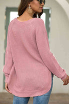 Round Neck Ribbed Knit Top - Guy Christopher