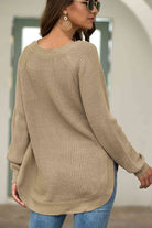 Round Neck Ribbed Knit Top - Guy Christopher