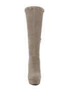 SALDANA Convertible Suede Leather High Boots - Guy Christopher