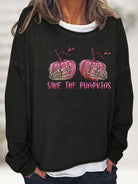 SAVE THE PUMPKIN Graphic Full Size Sweatshirt - Guy Christopher