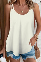 Scoop Neck Double-Strap Cami - Guy Christopher