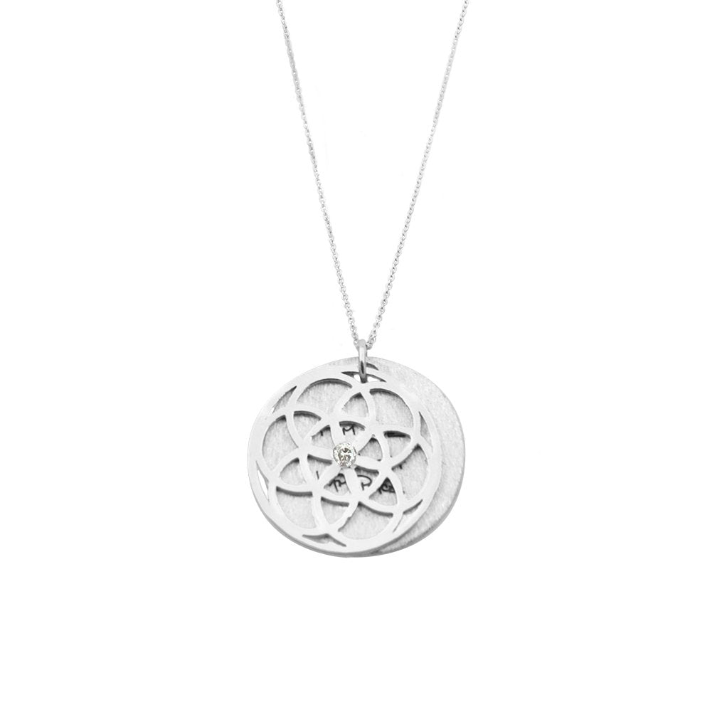 SEED OF LIFE NECKLACE WITH DIAMOND - Guy Christopher