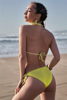 Self-Tie Gold Braid Two Piece Swimsuit - Guy Christopher