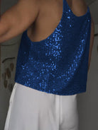 Sequin Deep V Tank - Guy Christopher