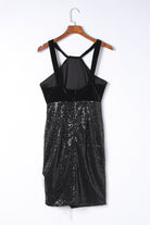 Sequin Fringe Detail Sleeveless Dress - Guy Christopher