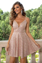 Sequin Spaghetti Strap Dress - Guy Christopher