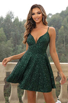 Sequin Spaghetti Strap Dress - Guy Christopher