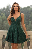 Sequin Spaghetti Strap Dress - Guy Christopher