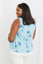 Sew In Love Off To Brunch Full Size Floral Tank Top - Guy Christopher