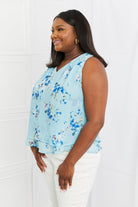 Sew In Love Off To Brunch Full Size Floral Tank Top - Guy Christopher