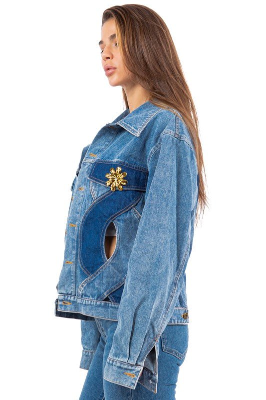 SEXY DENIM FASHION JACKET - Guy Christopher