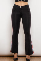 Side Stripe Contrast Bootcut Jeans - Guy Christopher